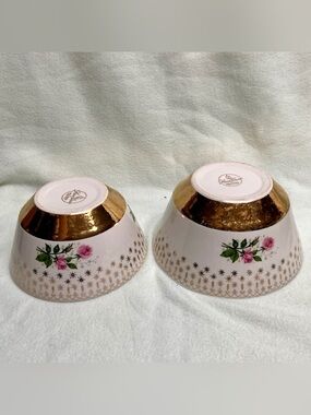 Vintage, Flareware by Hall China Soup- Bowls L:4in x 8in; M: 4in x 6.5in